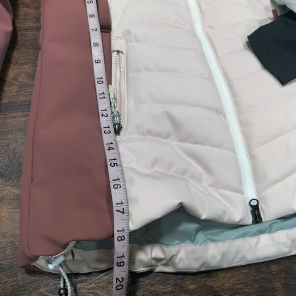 Sweaty Betty Method Hybrid Ski Jacket Faux Fur Hood Women's M, No Belt - Picture 15 of 15